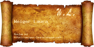 Weiger Laura névjegykártya
